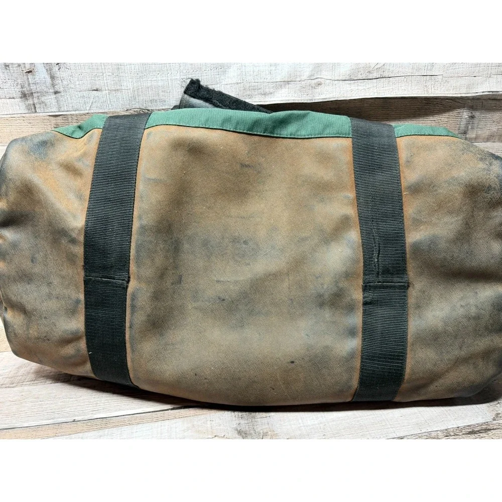 Vintage Duckhead 1865 Canvas Duffle Bag Brown Green